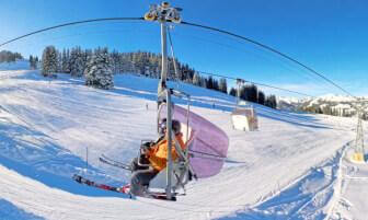 Breathtaking 8K 360° Chairlift Ride from Sannenwald to Hornberg 1800m | Gstaad, Switzerland