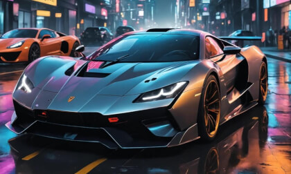 Futuristic Super Car parked (AI) Futuristic Super Car parked (AI)