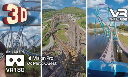 Top 3 VR Roller Coasters in 3D VR180 8K Top 3 VR Roller Coasters in 3D VR180 8K