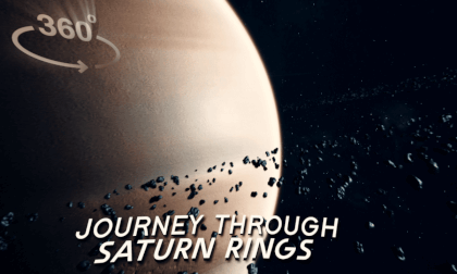 Flying through Saturns Ring in 360 VR! - Simulation Flying through Saturns Ring in 360 VR! - Simulation