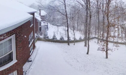 8K 360 Floating While The Snow Falls VR Video 8K 360 Floating While The Snow Falls VR