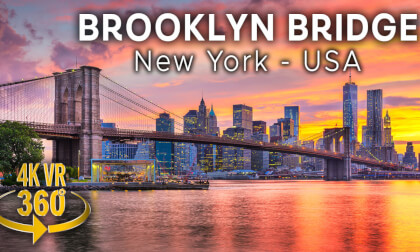 Enjoy the Epic Brooklyn Bridge in 360 VR! - NYC USA - 360 VR 4K Video!