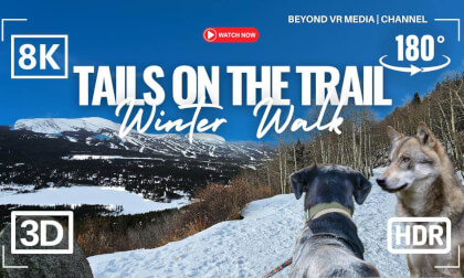 Winter Hike with Dogs. Exploring Boreas Pass. Breckenridge Colorado. Travel Vlog VR Video Winter Hike with Dogs. Exploring Boreas Pass. Breckenridge Colorado. Travel Vlog VR
