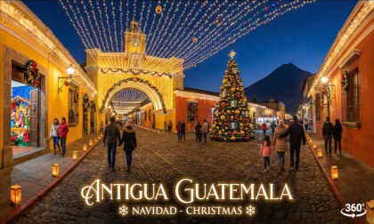 Christmas in Antigua Guatemala | Lights, Streets & Festive Atmosphere | 8K 360° VR
