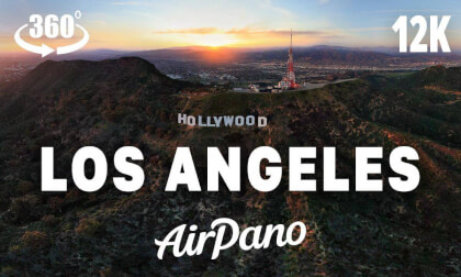 Scenic flight over Los Angeles, CA, USA Scenic flight over Los Angeles, CA, USA