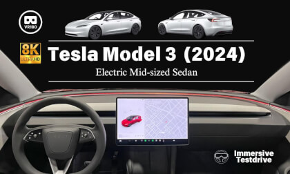 [8K VR180 POV Drive] The Tesla Model 3 2024 Electric Sedan 2024款特斯拉Model 3沉浸式试驾