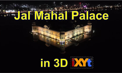 Jal Mahal at night, Jaipur, Rajasthan, India in 3D side-by-side video for VR VR Video Jal Mahal at night, Jaipur, Rajasthan, India in 3D side-by-side video for VR VR
