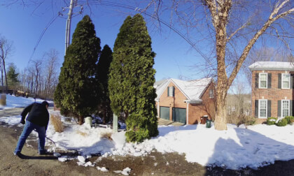 8K 360 Shoveling Ice and Snow In Kentucky, USA VR Video 8K 360 Shoveling Ice and Snow In Kentucky, USA VR