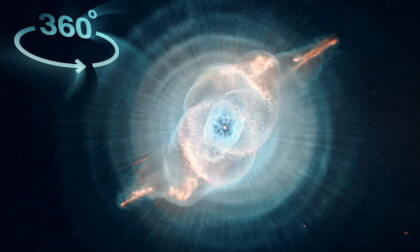 The Cats Eye Nebula - 360 Space Journey [4K]