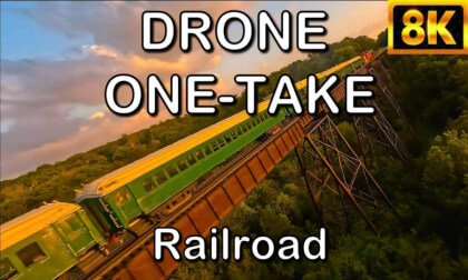Drone One-Take over the Railroad Drone One-Take over the Railroad