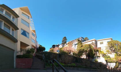 The Nine Curves Garden Road in San Francisco, shot both stationary and in motion, original footage, unedited #SLAM XCAM VR Video The Nine Curves Garden Road in San Francisco, shot both stationary and in motion, original footage, unedited #SLAM XCAM VR