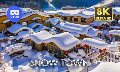 Travel China: Snow Town 雪乡 | China's Most Beautiful Snow Scene | 8K60P 3D 180 VR Video Travel China: Snow Town 雪乡 | China's Most Beautiful Snow Scene | 8K60P 3D 180 VR