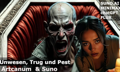 3D Videoclip: Unwesen, Trug und Pest. KI-Gruselgeschichte in 3D 3D Videoclip: Unwesen, Trug und Pest. KI-Gruselgeschichte in 3D