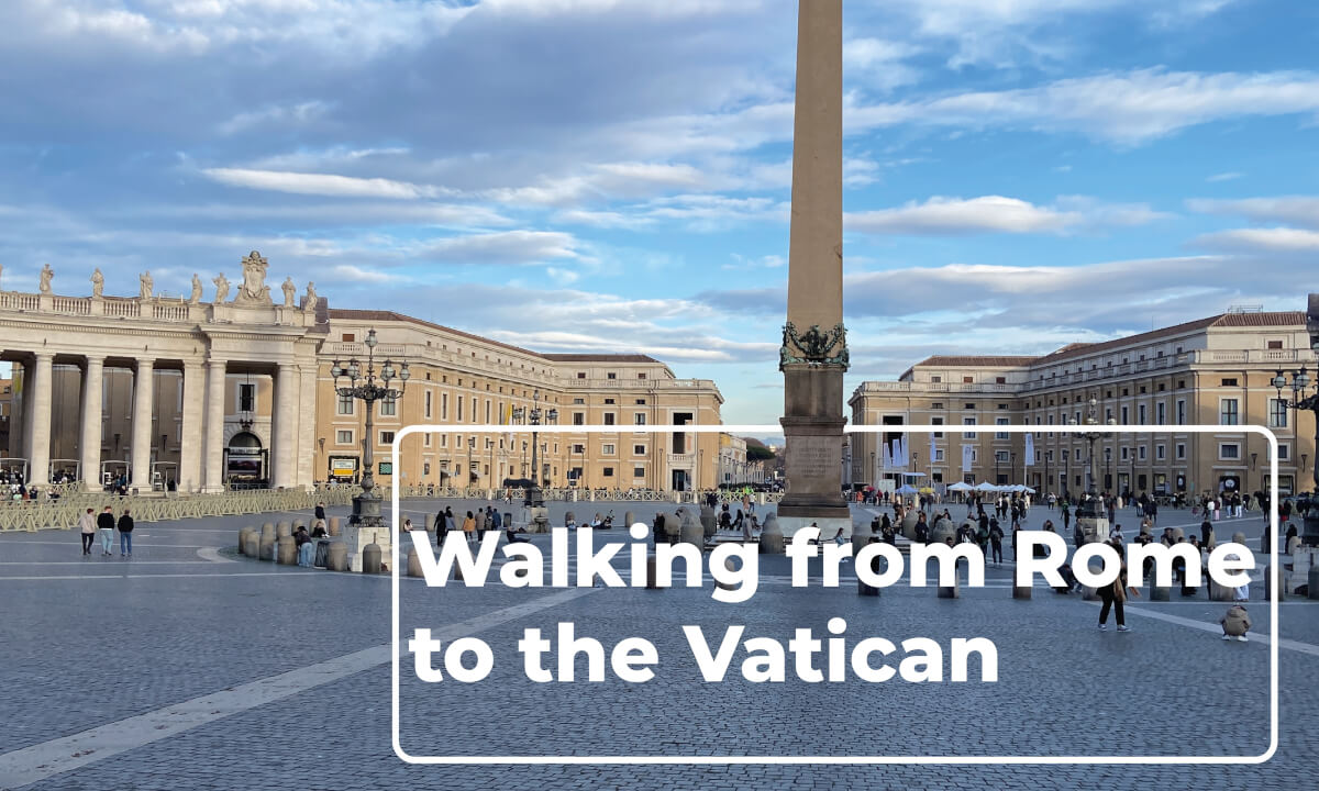 Walking from Rome to Vatican City | Wide-angle