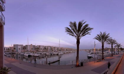 Marina Del Ray timelapse - QooCam 3 ultra 180vr VR Video Marina Del Ray timelapse - QooCam 3 ultra 180vr VR