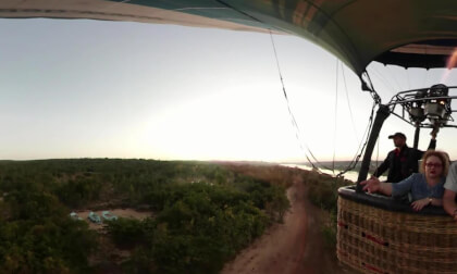 Hot air balloon flight VR Video Hot air balloon flight VR