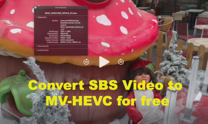 Convert Qoocam EGO or Acer SpatialLabs Eyes SBS clips to MV-HEVC (Spatial) Convert Qoocam EGO or Acer SpatialLabs Eyes SBS clips to MV-HEVC (Spatial)