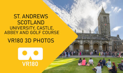 St. Andrews, Fife, Scotland 3D photographs VR180 Canon RF 5.2mm F2.8L Dual Fisheye lens VR Video St. Andrews, Fife, Scotland 3D photographs VR180 Canon RF 5.2mm F2.8L Dual Fisheye lens VR