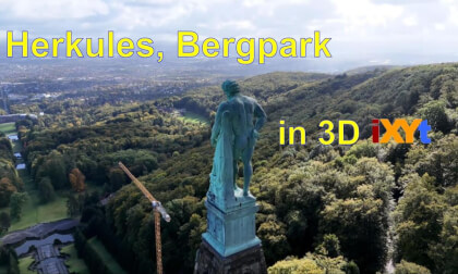 Herkules in Bergpark, Kassel, Germany in 3D sbs calming relax video VR Video Herkules in Bergpark, Kassel, Germany in 3D sbs calming relax video VR