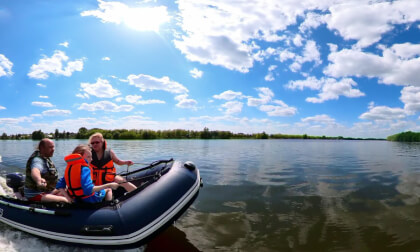 Boat ride on the river VR Video Boat ride on the river VR