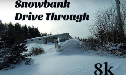 Snowbank Drive Through 8K Snowbank Drive Through 8K