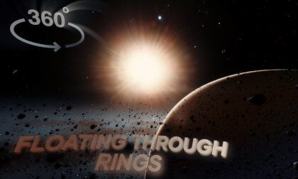 Floating through the Rings of a Breathtaking Alien Planet [4K]