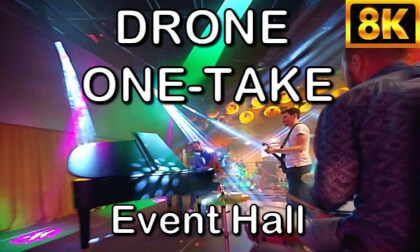 Drone One-Take through the Event Hall VR Video Drone One-Take through the Event Hall VR