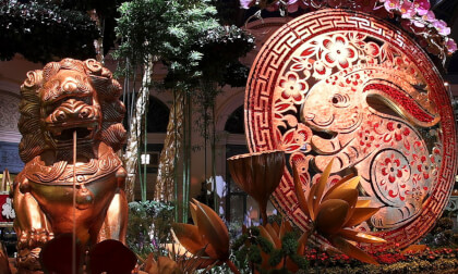 2023 Las Vegas Bellagio Garden Chinese New Year Night 2023 Las Vegas Bellagio Garden Chinese New Year Night