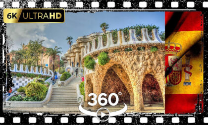 🇪🇸 360° VR Journey Through Park Güell, Explore Gaudí's Dreamlike Wonderland 🇪🇸 #VR #4K #video360
