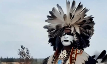 Native american traditional dancer