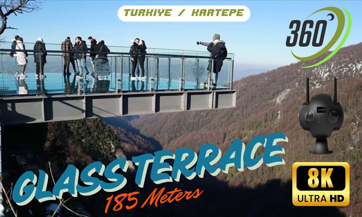 Touring the Glass Terrace at the Top of the Mountain - 8K 360° Video