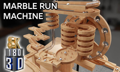 Hypnotic Marble Track in VR 180° 3D! 🔄 Stunning 8K! 🎥✨ Hypnotic Marble Track in VR 180° 3D! 🔄 Stunning 8K! 🎥✨