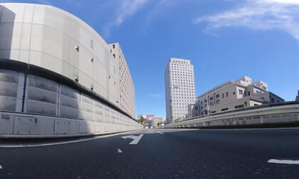 [180VR] Driving on Super Low-Position Seat, Tokyo Highway Line No.5 / ゴーカート目線の180VR映像