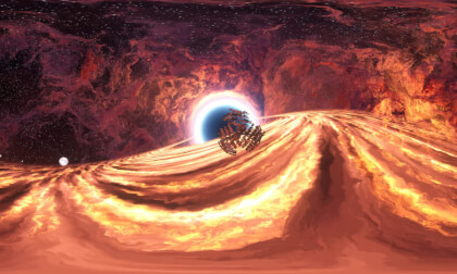 cross black hole 8K VR Video cross black hole 8K VR