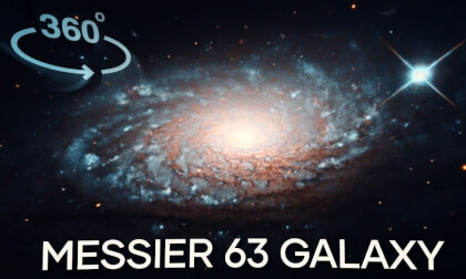360 VR: Journey into Messier 63 (The Sunflower Galaxy) [4K]