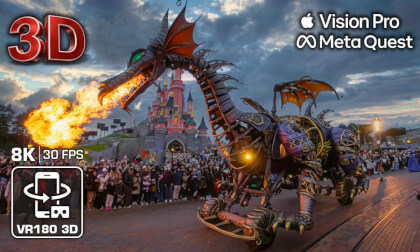 Disney Stars on Parade 8K 3D VR180 🥰 Disneyland Paris 2025 (Best View!) - EPIC Disney Parade