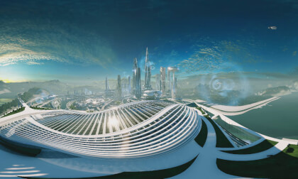future color city 360   8K future color city 360   8K