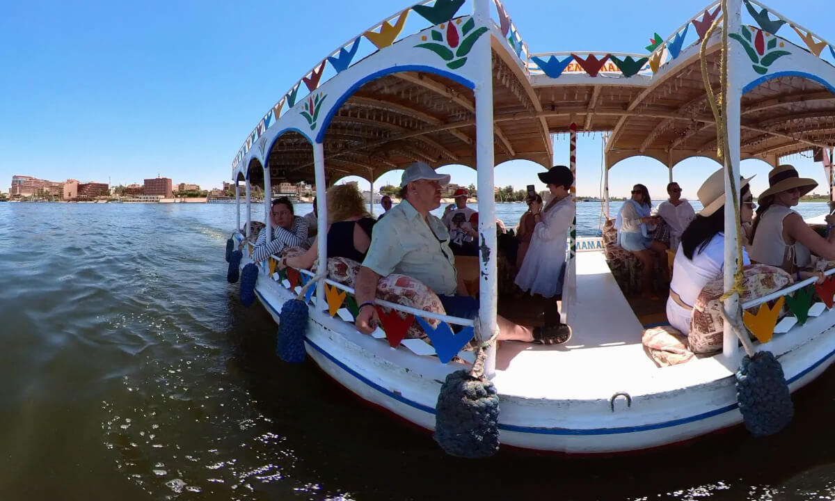 River trip on the Nile in Luxor, Egypt. Part 1.