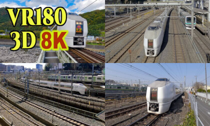 The last run of the 651 series limited express train 2023 in Japan VR Video The last run of the 651 series limited express train 2023 in Japan VR