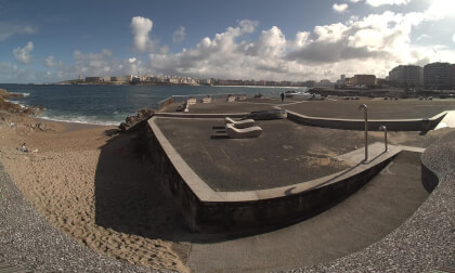 Playa de San Roque y Solarium-Mirador. A Coruña (VR180 3D)