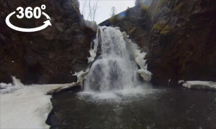 Waterfall on Beaver Creek near Fruitvale, British Columbia VR Video Waterfall on Beaver Creek near Fruitvale, British Columbia VR