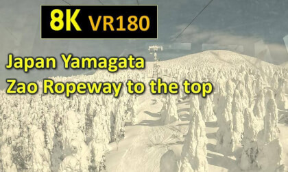 Japan Yamagata Zao Ropeway to the top VR Video Japan Yamagata Zao Ropeway to the top VR