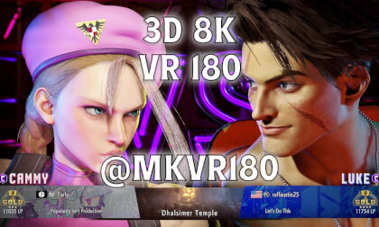 Street Fighter 6 VR: Cammy vs Luke | SF6 3D VR180 8K 60FPS Cinematic CG Replay | SQVR-2