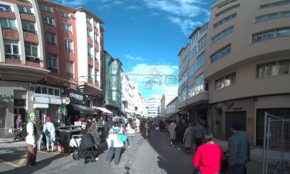 Calle San Juan Carnaval. A Coruña (VR180 3D)