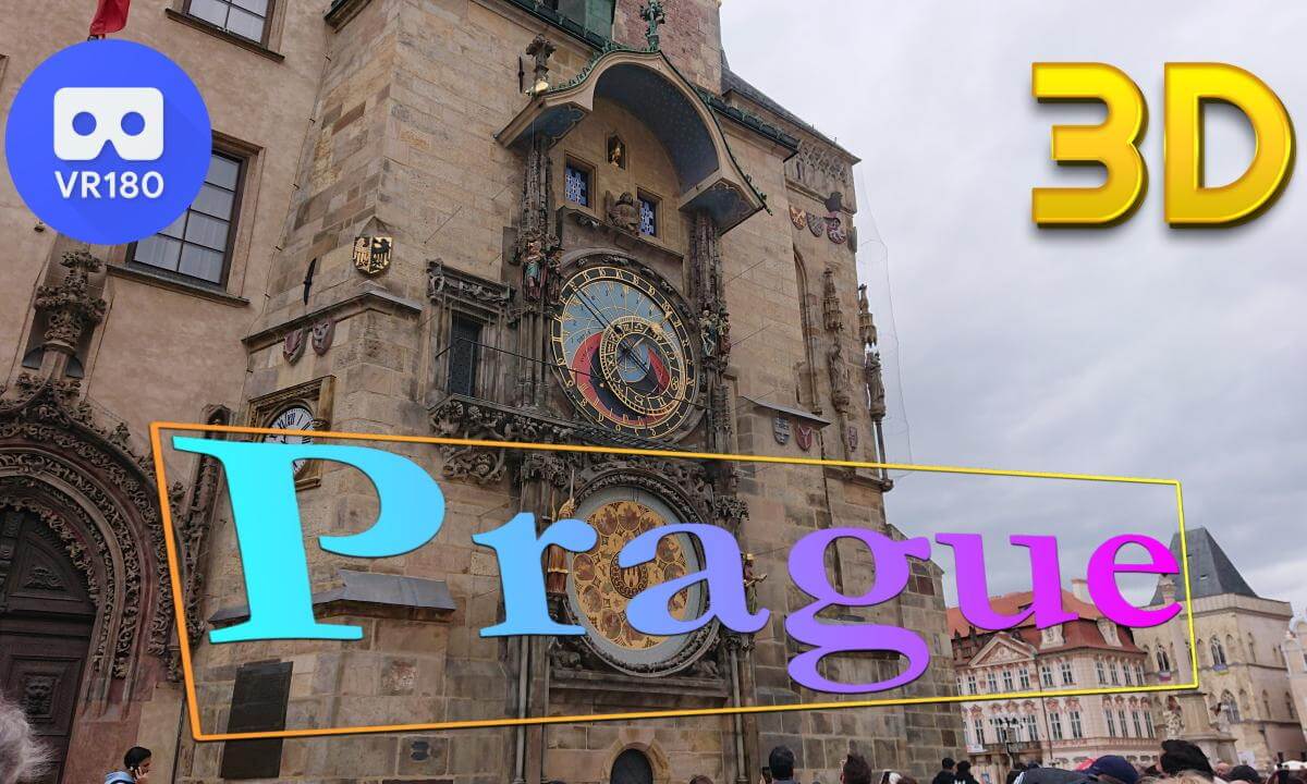 Visit of Prague City in VR180 - Longer version