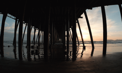 180 4K Pismo Beach at Sunset - Under Pier 1:1 180 4K Pismo Beach at Sunset - Under Pier 1:1