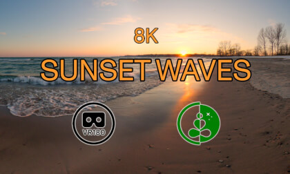 SUNSET WAVES | VR180 | Nature Experience | 8K VR Video SUNSET WAVES | VR180 | Nature Experience | 8K VR