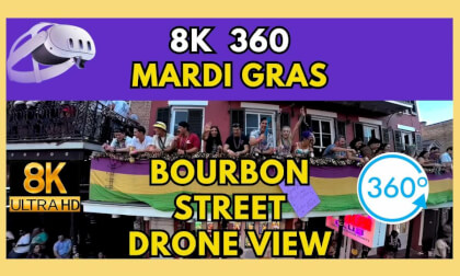 Bourbon Street Drone View 8K 360 60 FPS Bourbon Street Drone View 8K 360 60 FPS