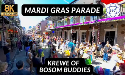 Mardi Gras Parade -Krewe of Bosom Buddies - 8K 360 60FPS Mardi Gras Parade -Krewe of Bosom Buddies - 8K 360 60FPS