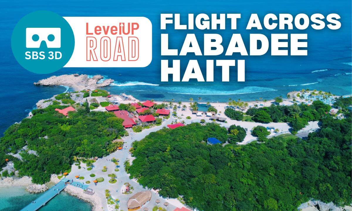 Flight Across Labadee Haiti in 3D